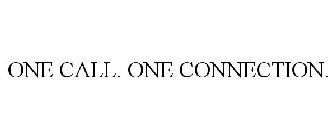 ONE CALL. ONE CONNECTION.