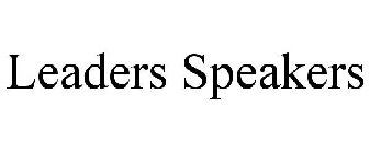 LEADERS SPEAKERS