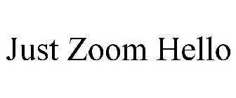 JUST ZOOM HELLO