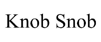 KNOB SNOB
