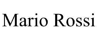 MARIO ROSSI