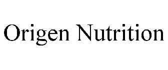 ORIGEN NUTRITION