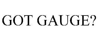 GOT GAUGE?
