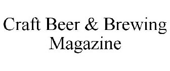 CRAFT BEER & BREWING MAGAZINE