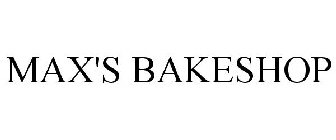 MAX'S BAKESHOP