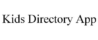 KIDS DIRECTORY APP