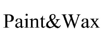 PAINT&WAX