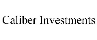 CALIBER INVESTMENTS