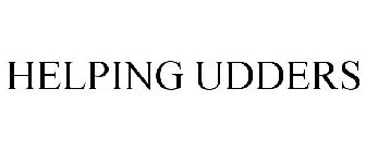 HELPING UDDERS