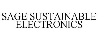 SAGE SUSTAINABLE ELECTRONICS