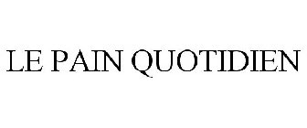 LE PAIN QUOTIDIEN