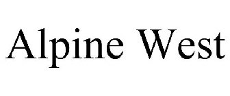 ALPINE WEST