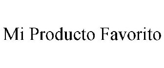 MI PRODUCTO FAVORITO
