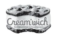 CREAM'WICH THE ORIGINAL ARTISAN ICE CREAM SANDWICH