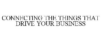 CONNECTING THE THINGS THAT DRIVE YOUR BUSINESS