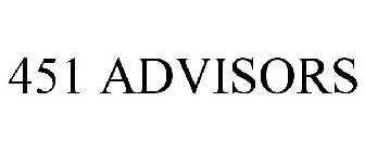 451 ADVISORS