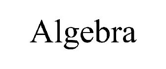 ALGEBRA
