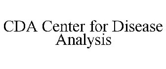 CDA CENTER FOR DISEASE ANALYSIS