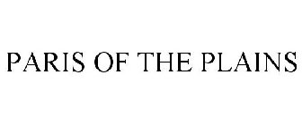 PARIS OF THE PLAINS