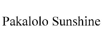 PAKALOLO SUNSHINE