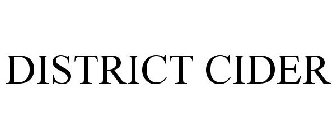 DISTRICT CIDER