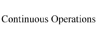 CONTINUOUS OPERATIONS