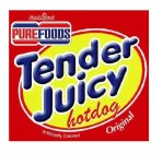 TENDER JUICY HOTDOG SAN MIGUEL PUREFOODS ORIGINAL ARTIFICIALLY COLORED