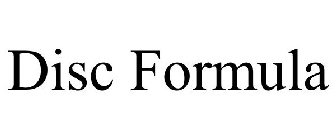 DISC FORMULA