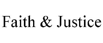 FAITH & JUSTICE