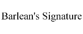 BARLEAN'S SIGNATURE