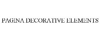 PAGINA DECORATIVE ELEMENTS