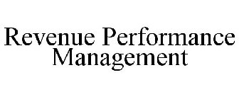 REVENUE PERFORMANCE MANAGEMENT