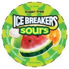 ICE BREAKERS SOURS SUGAR-FREE TO SHARE GREEN APPLE · WATERMELON TANGERINE NATURAL AND ARTIFICIAL FLAVORS AND NOT TO SHARE