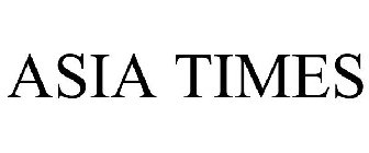 ASIA TIMES
