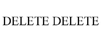 DELETE DELETE