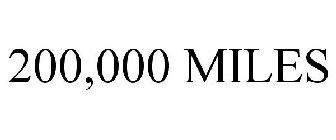 200,000 MILES