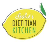 LESLIE'S DIETITIAN KITCHEN