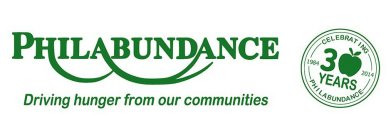 PHILABUNDANCE DRIVING HUNGER FROM OUR COMMUNITIES CELEBRATING 30 YEARS PHILABUNDANCE 1984 2014