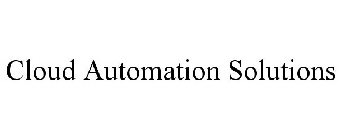 CLOUD AUTOMATION SOLUTIONS