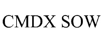 CMDX SOW