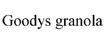 GOODYS GRANOLA