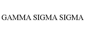 GAMMA SIGMA SIGMA