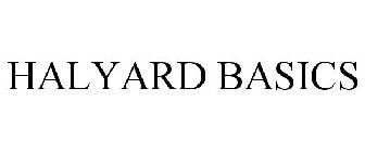 HALYARD BASICS