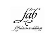 FAB FABULOUS WEDDINGS