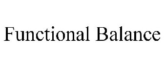 FUNCTIONAL BALANCE