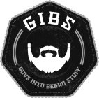 GIBS GUYS INTO BEARD STUFF