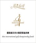 MISS INTERNATIONAL GOLF CHAMPIONSHIP FINALS