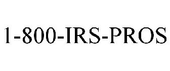 1-800-IRS-PROS