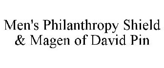 MEN'S PHILANTHROPY SHIELD & MAGEN OF DAVID PIN