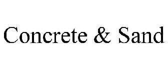 CONCRETE & SAND